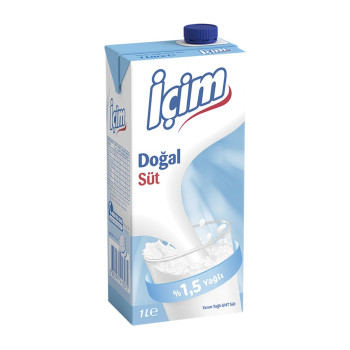 İçim Yarım Yağlı Süt 1 L