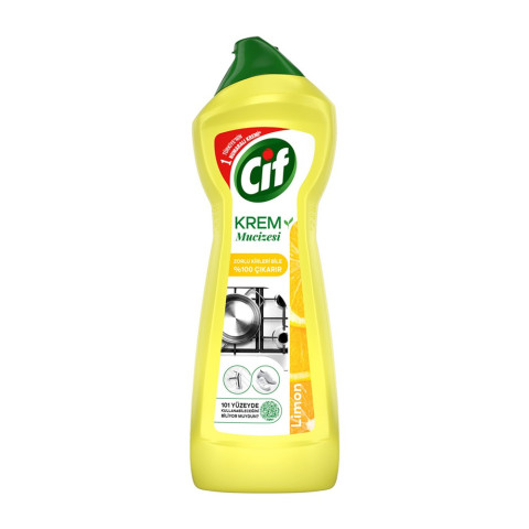 Cif Krem Mucize Yüzey Temizleyici Limon 750 Ml