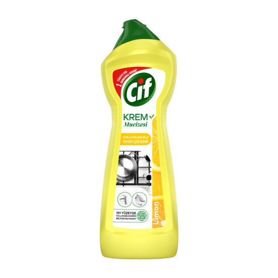 Cif Krem Mucize Yüzey Temizleyici Limon 750 Ml Cif Krem Mucize Yüzey Temizleyici Limon 750 Ml