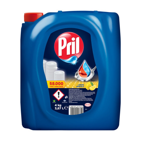 Pril Sıvı Bulaşık Deterjanı 4kg Limon